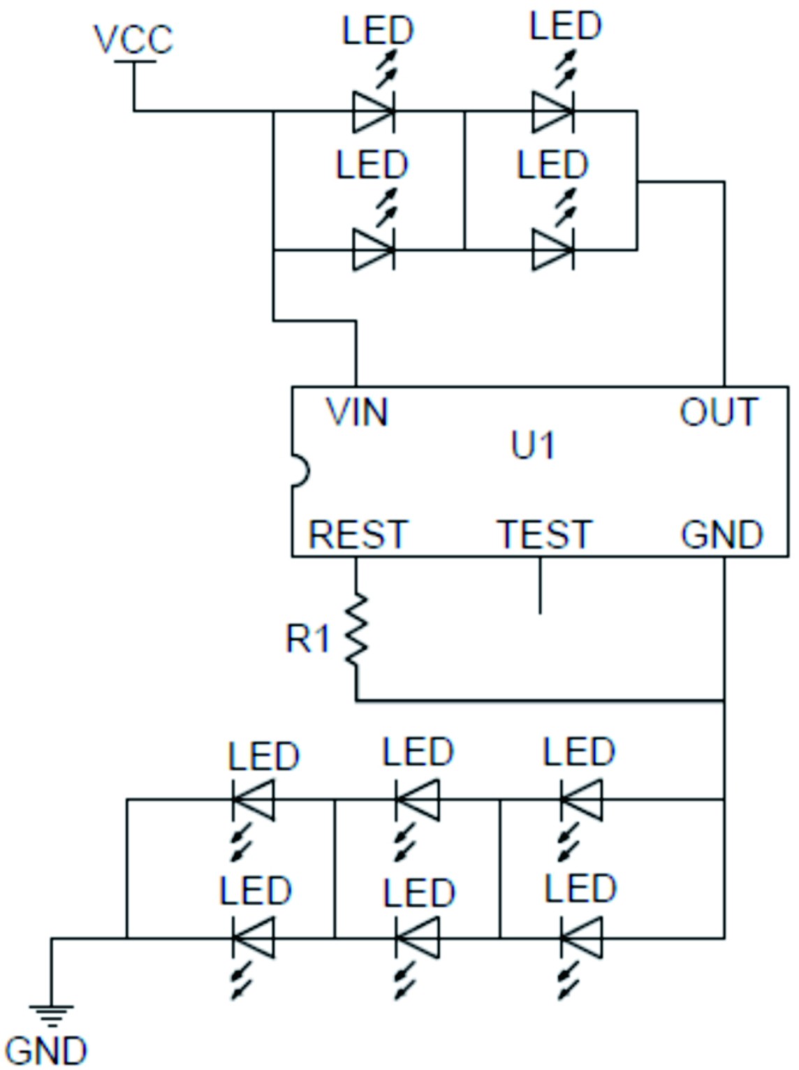 led灯条原理图图片