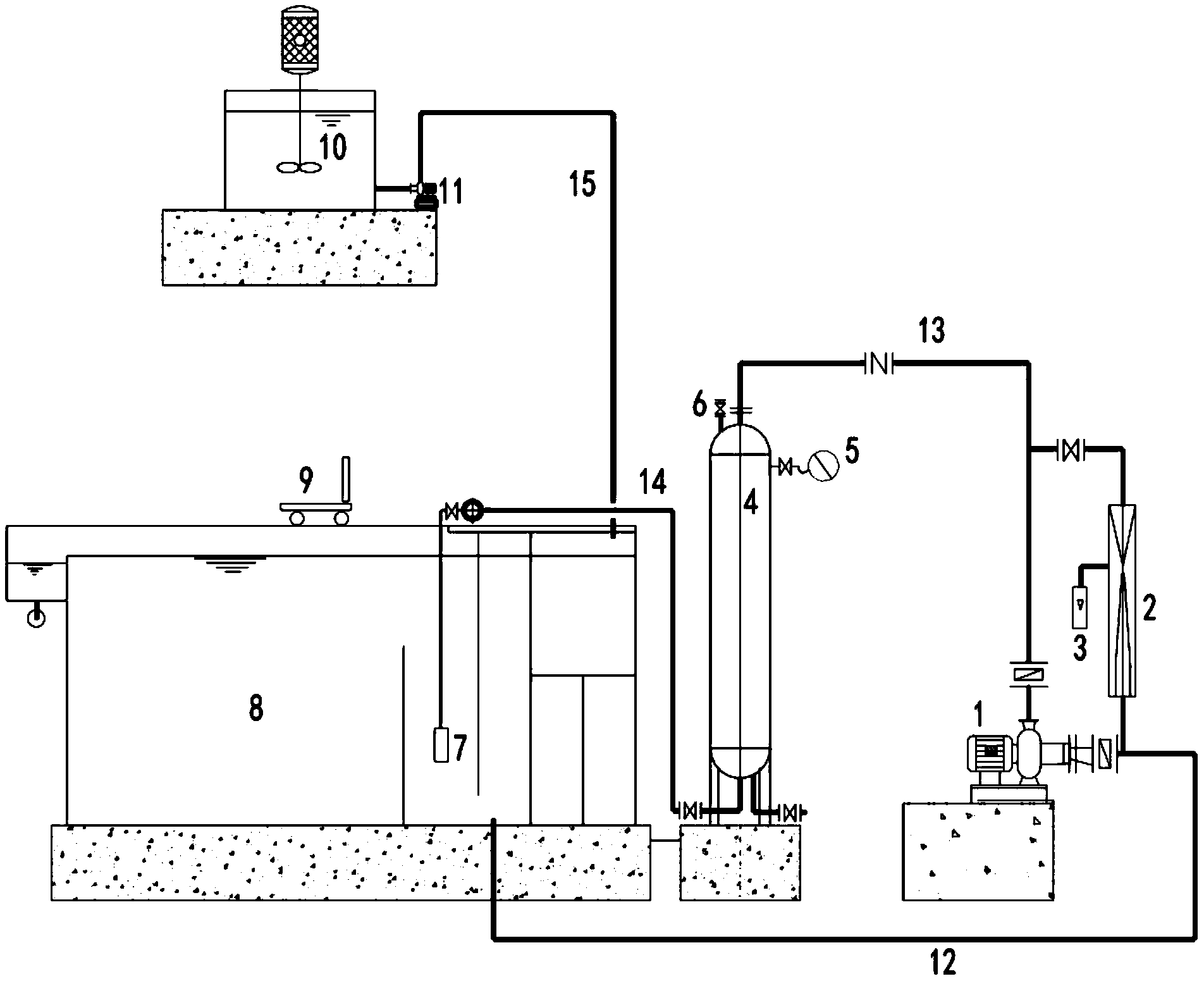 立式溶气气浮机结构图图片