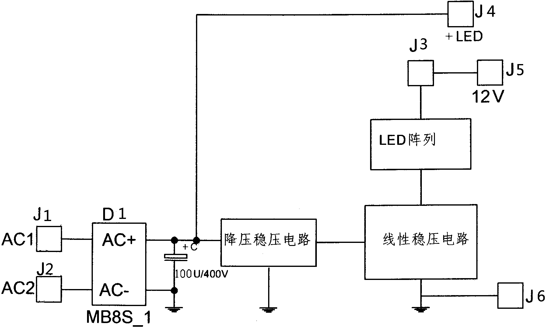 一种线性驱动led工作特性的新型小功率电源电路