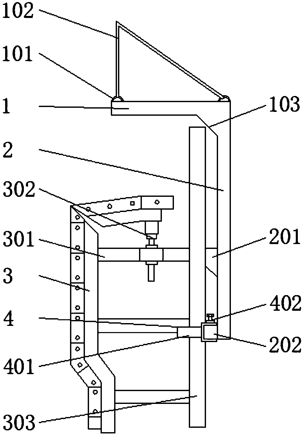 一种预制t梁l型模板吊具