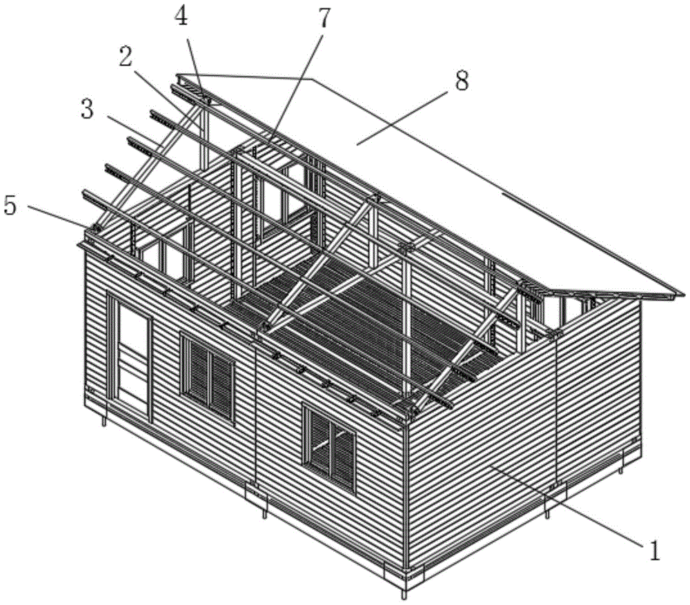 房顶小木屋结构图片图片