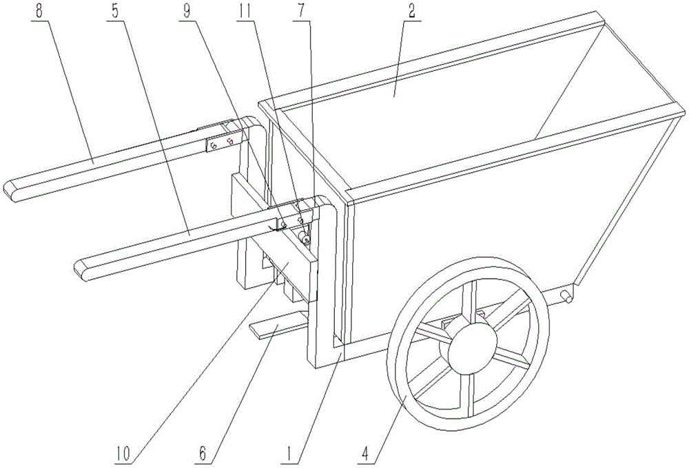 cn210680763u_一种手推翻斗车有效