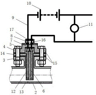 一种液体溢流管的溢流报警装置