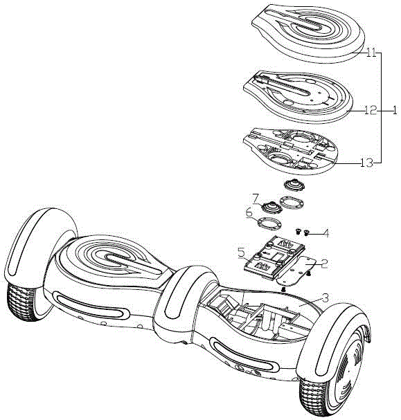 平衡车结构原理图图片