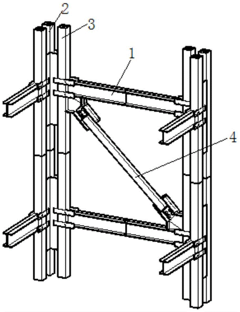 建筑结构构件领域,公开了一种装配式钢管混凝土梁柱节点的支撑结构,其
