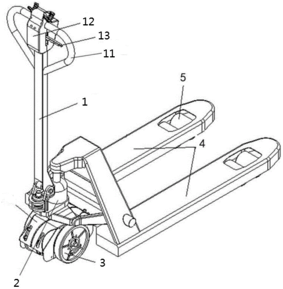 一种电动液压搬运车的动力装置及电动液压搬运车