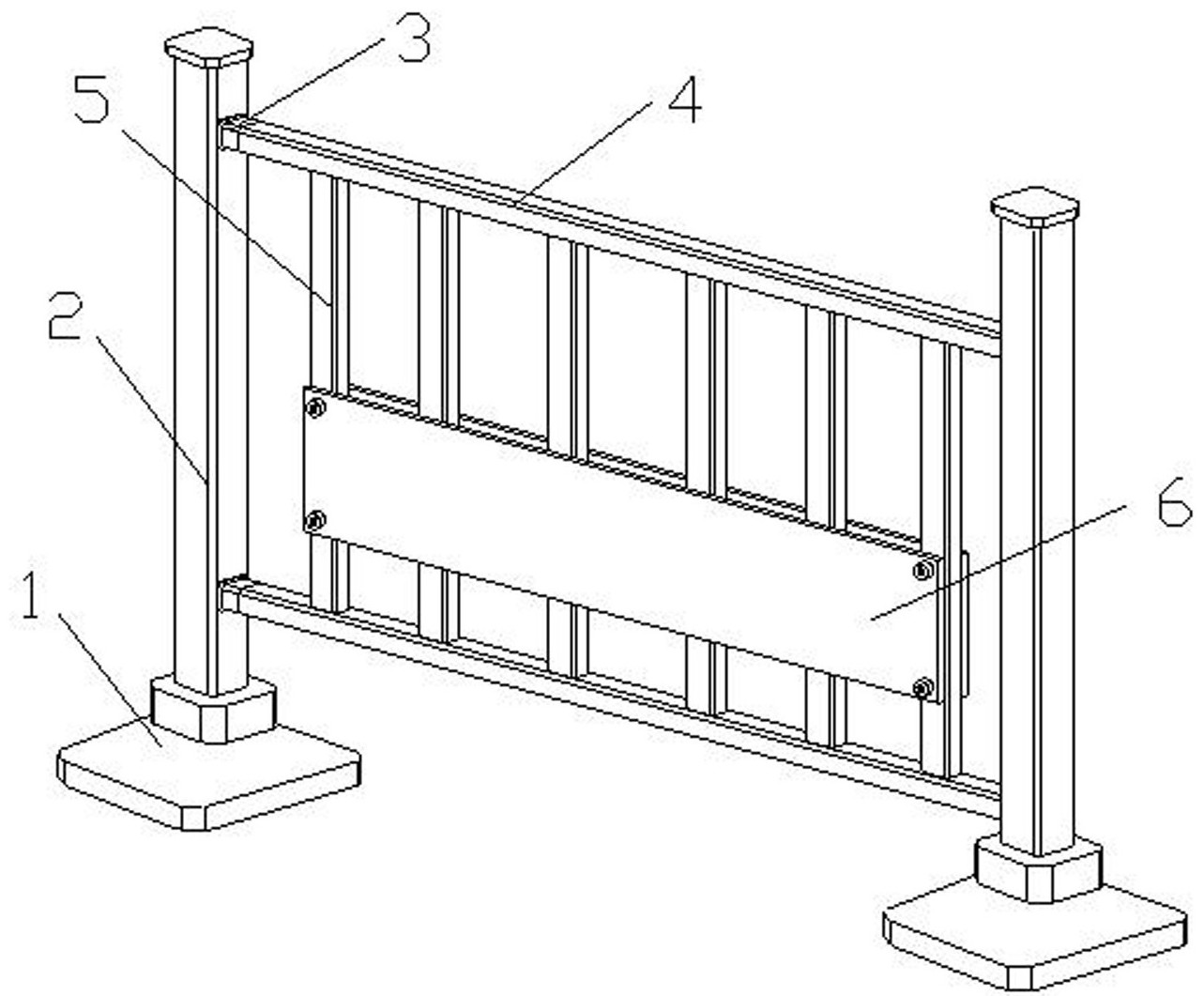 一种新型公路桥梁用安全护栏结构