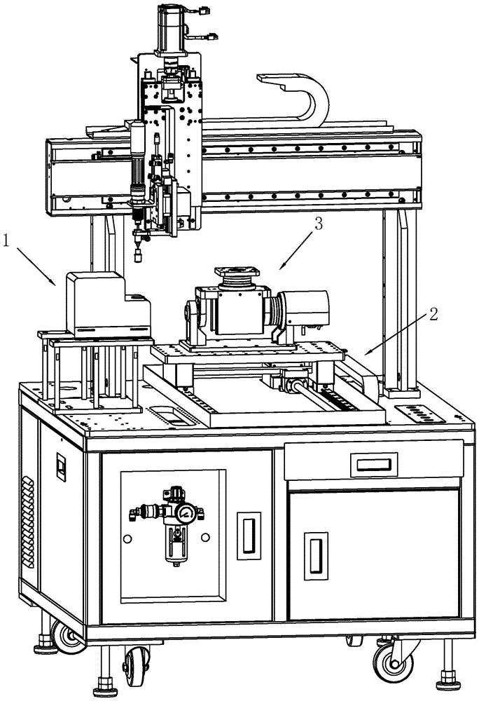 一种具有可翻转夹具平台的自动锁螺丝机
