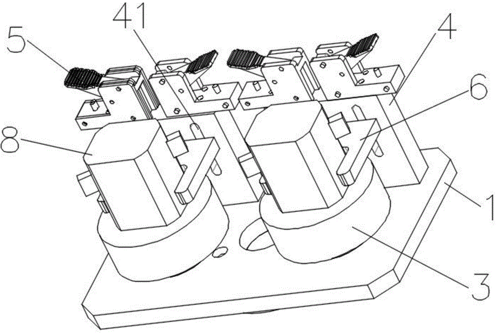 一种双工位电机固定座