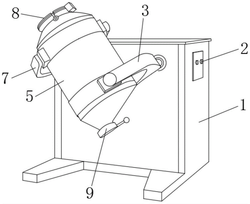 三维运动混合机结构图片