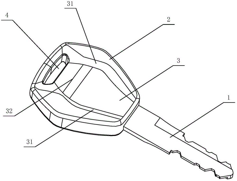 一种工程机械用的钥匙
