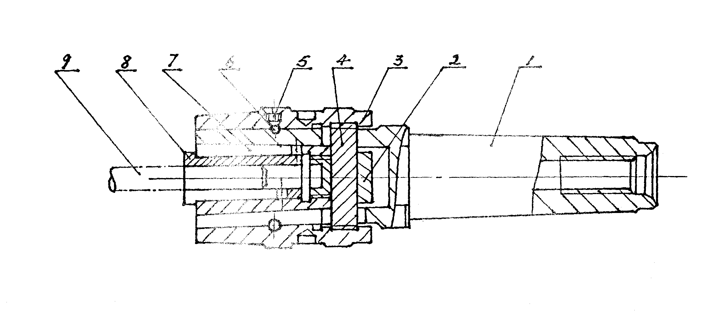 本实用新型提供了一种用于钻床,铣床的铣夹头,特别是一种快换铣夹头.