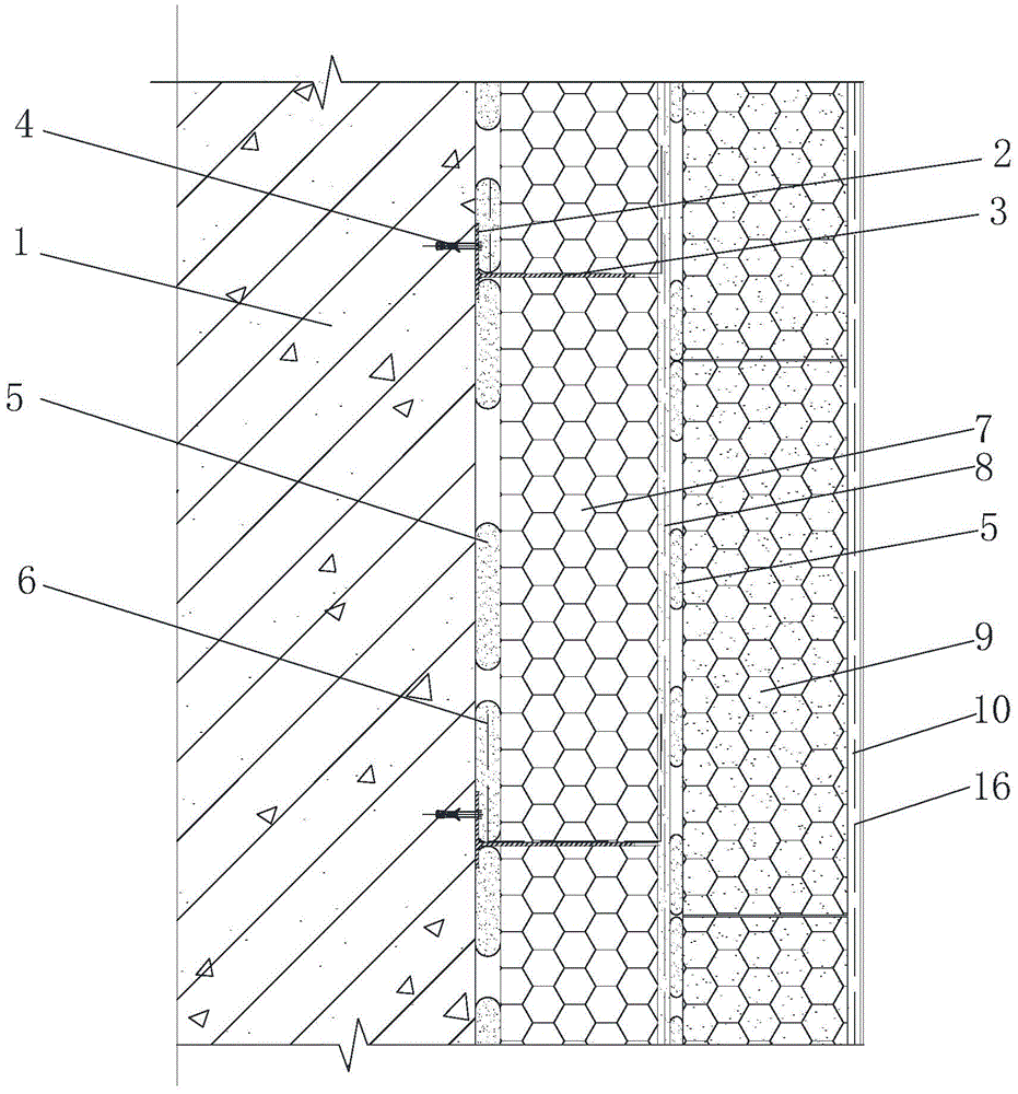 一种双保温层的外墙外保温系统