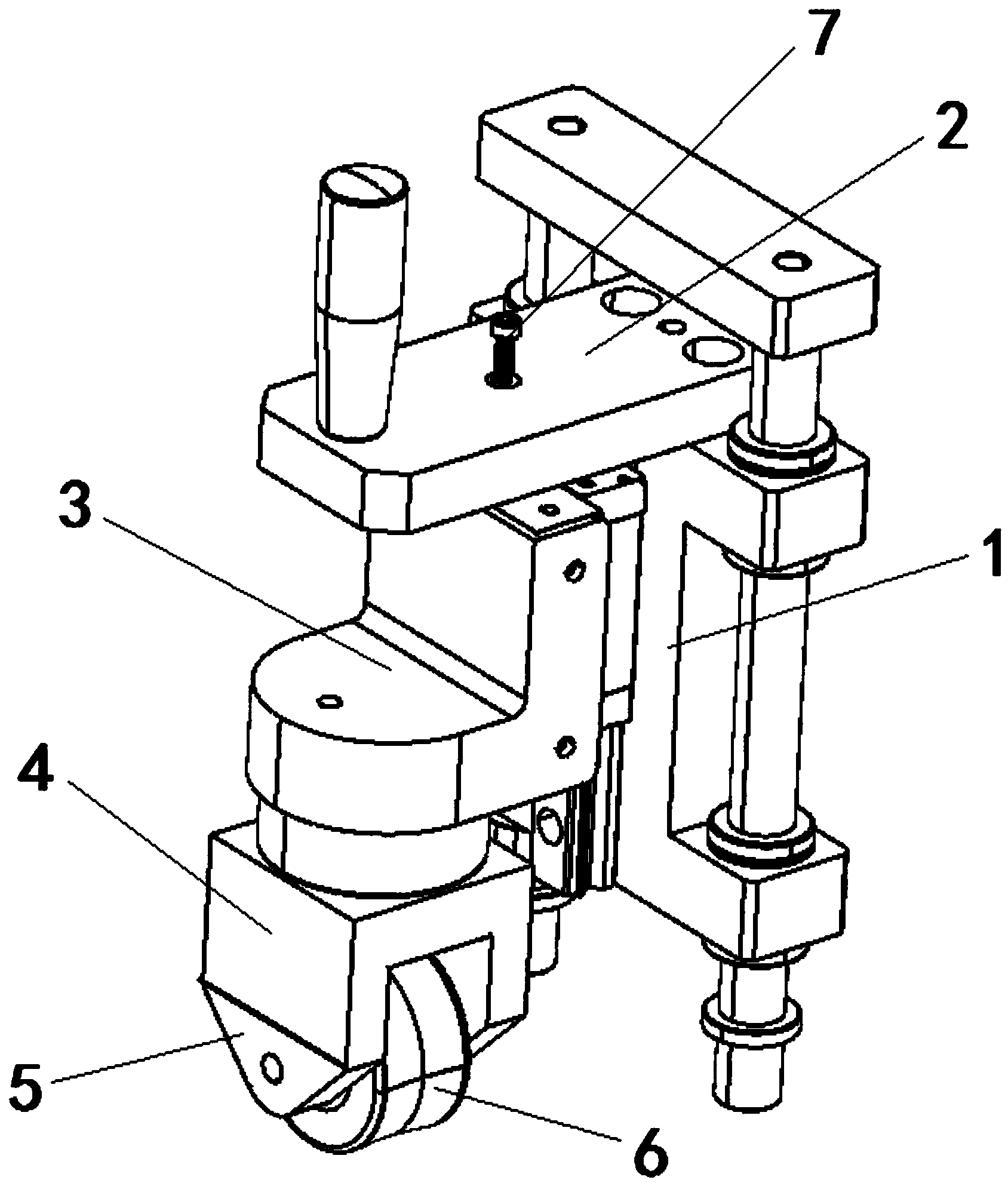 工件压合组装用压轮机构