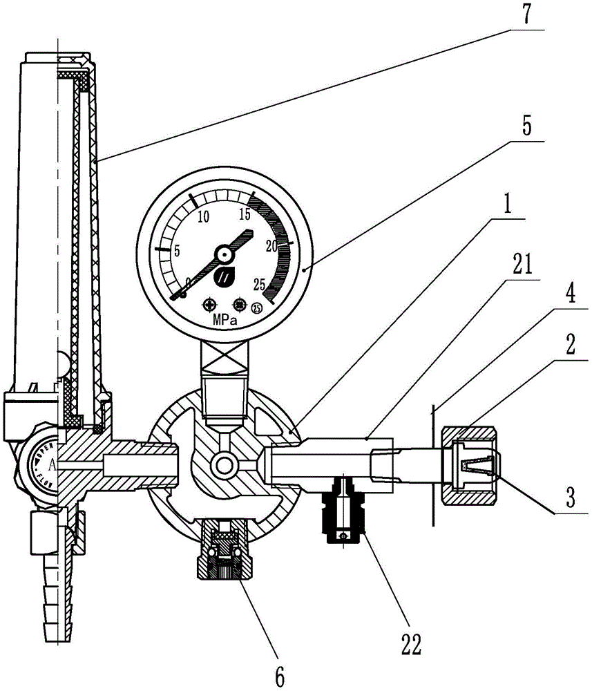 cn211039845u_一种带高压阀氩气减压器有效