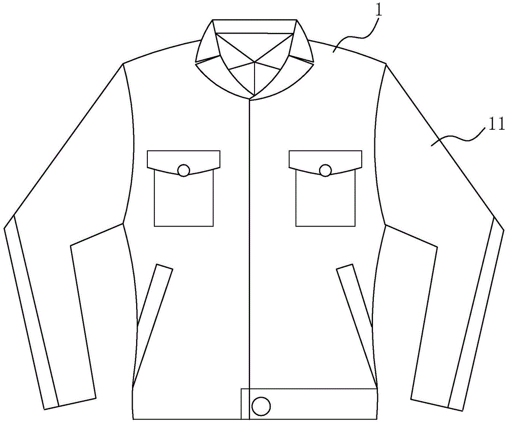 一种基于防寒面料的保暖工作服