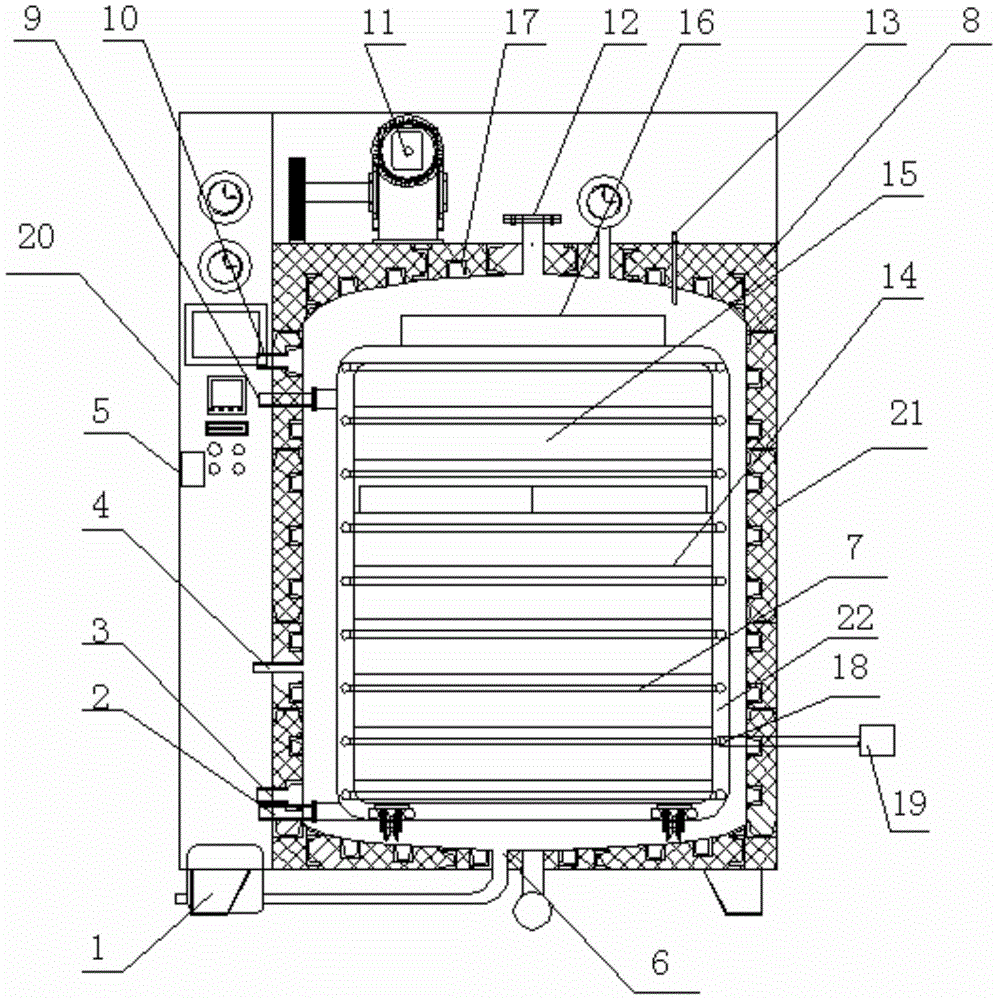 一种加热速度快且均匀的破泡式真空干燥箱