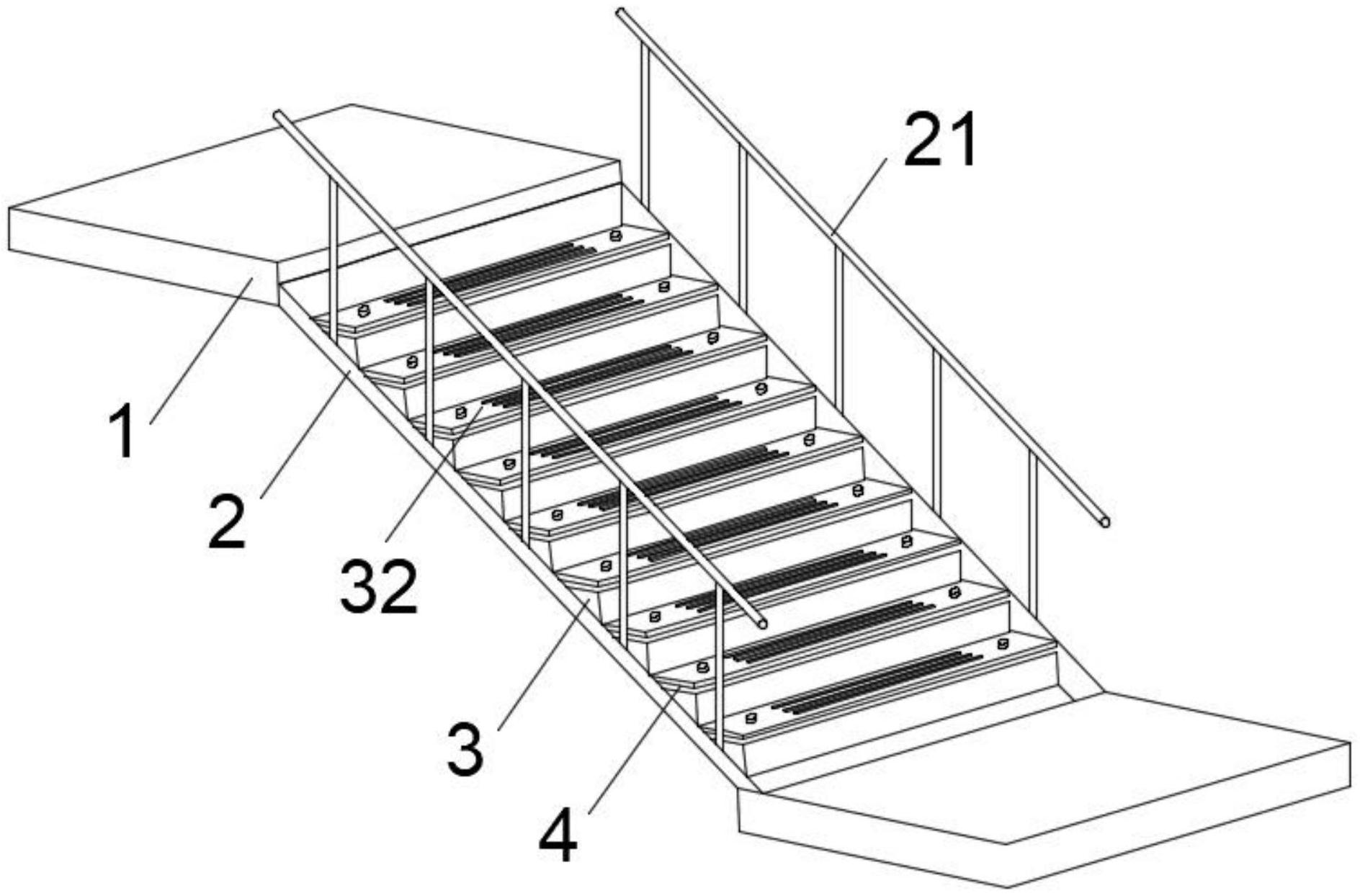 一种钢结构工业楼梯