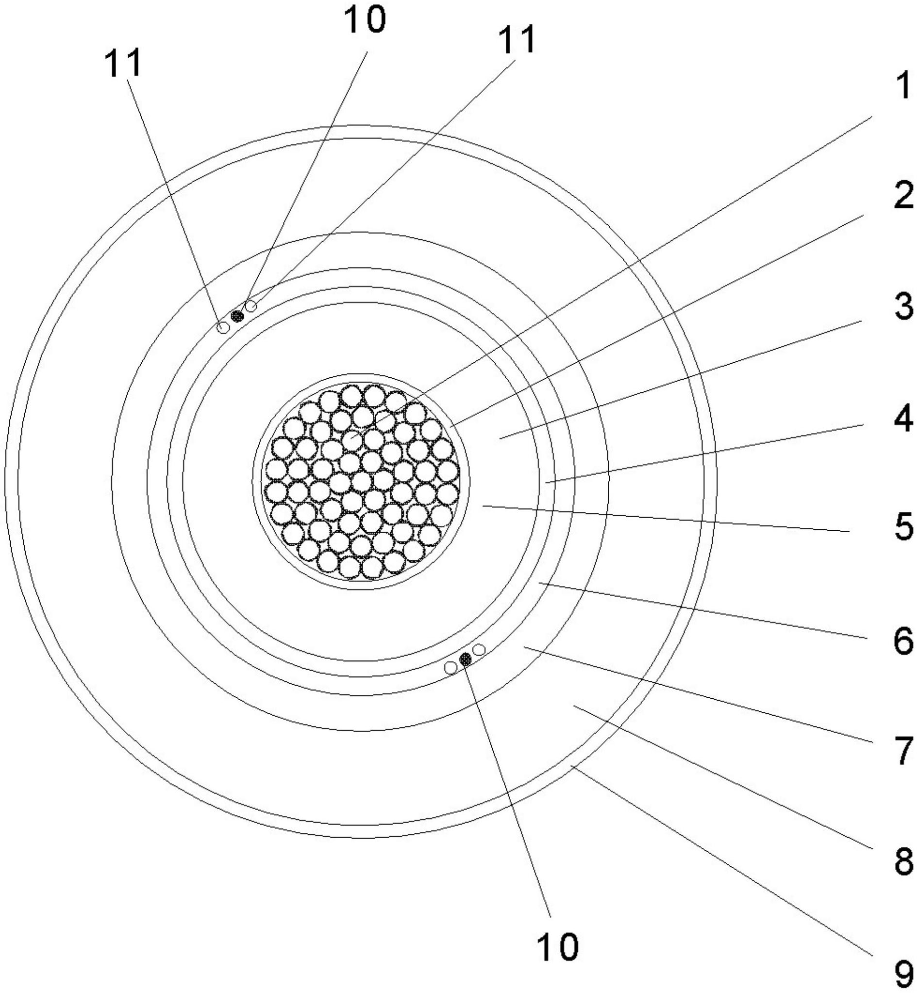 cn211125123u_一种具有测温监控功能的220kv电力电缆有效