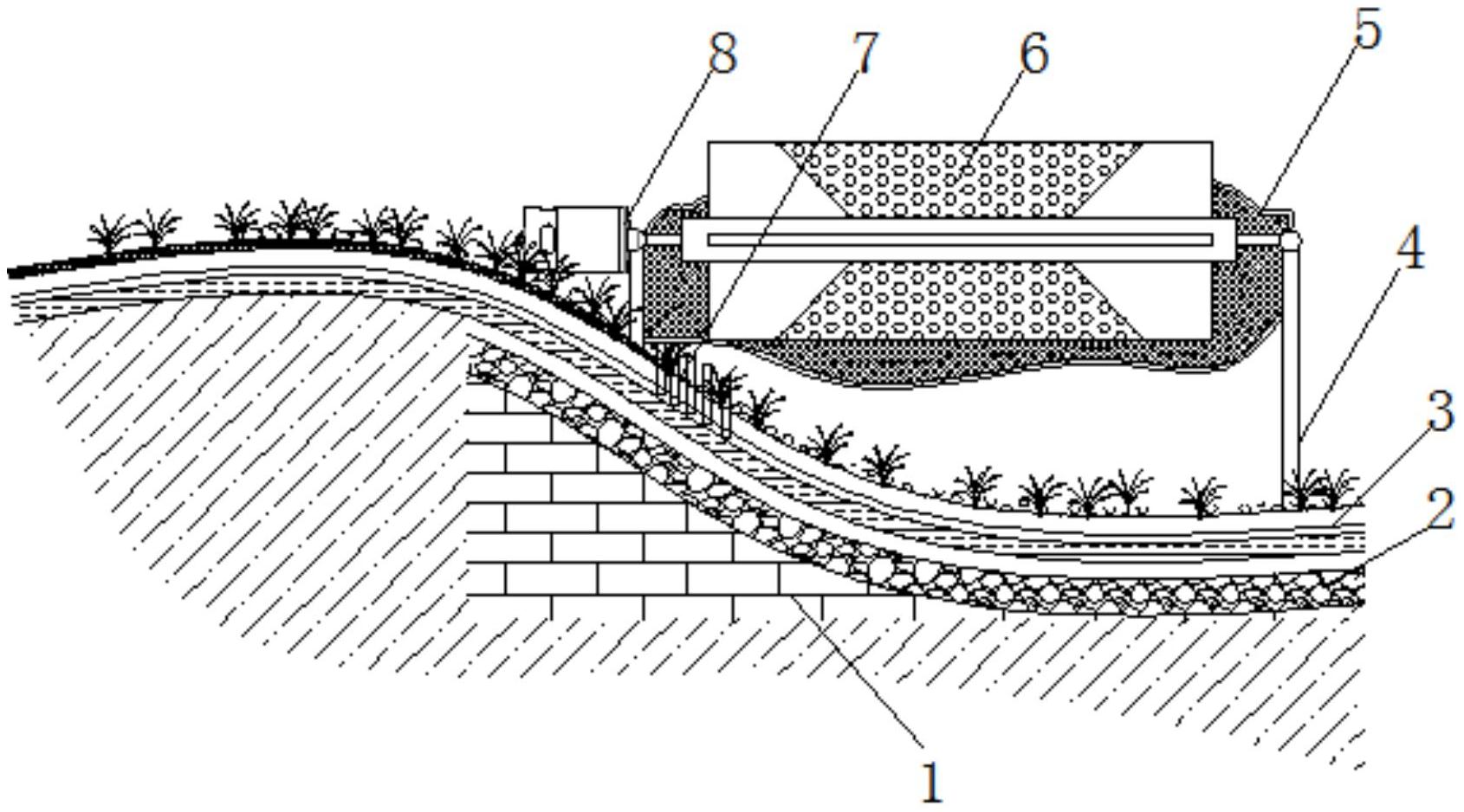 cn211142983u_一种净化水域面源污染的生态沟渠有效