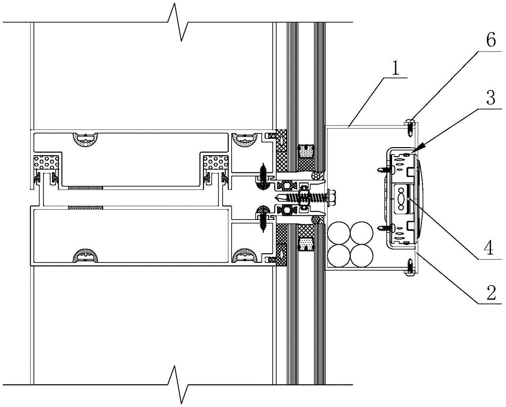cn211172569u_一种玻璃幕墙灯的安装结构有效
