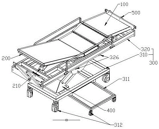 cn211187846u_一种升降医用担架床有效