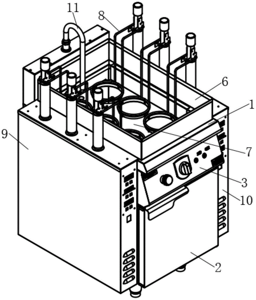 cn211324357u_一种具有良好密封结构的升降式煮面炉有效