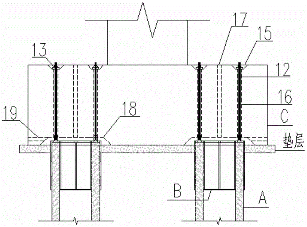 管桩与承台连接大样图图片