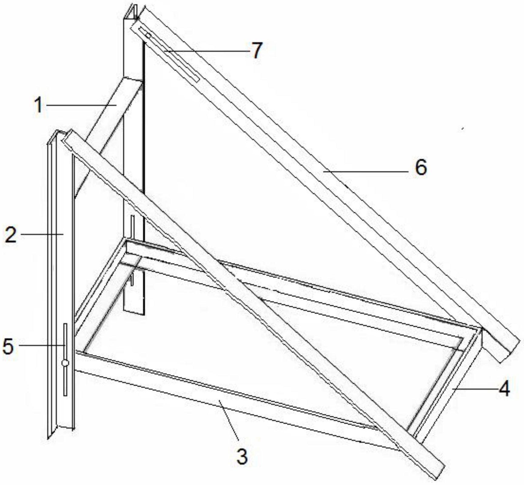 一种用于柱帽斜面的支撑装置