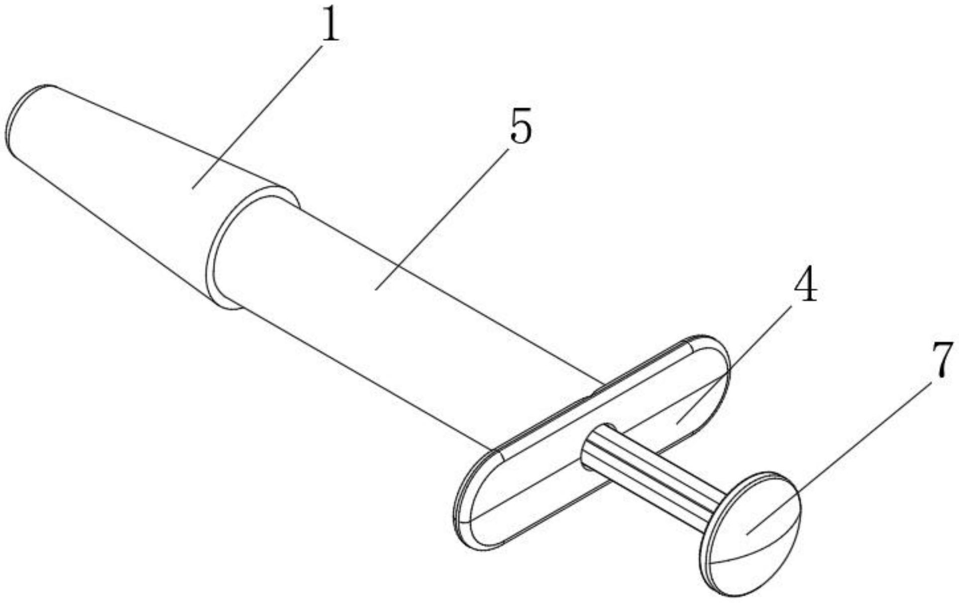 一种简易型推胶针固定器装置
