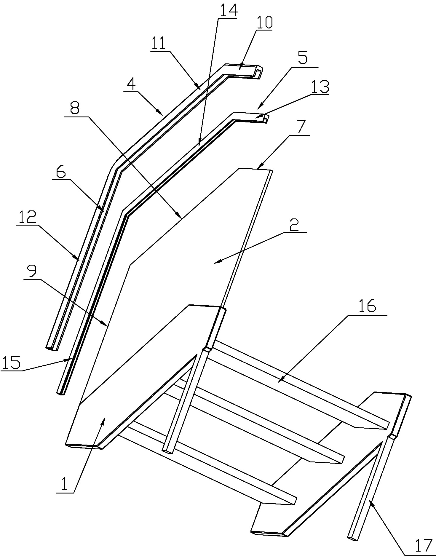 嵌入式玻璃楼梯面扶手