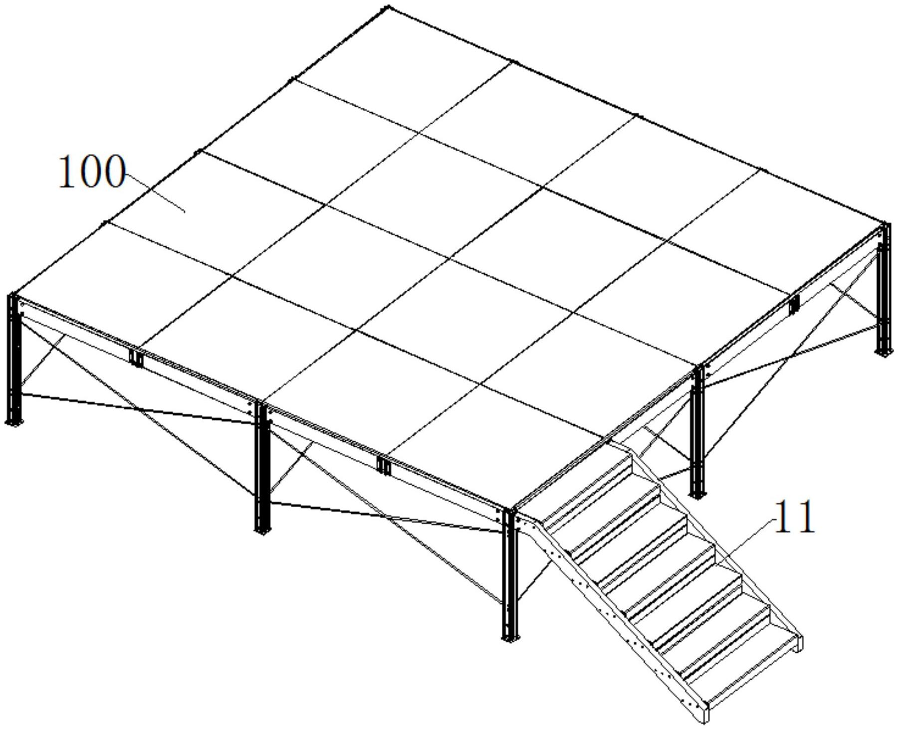 cn211572761u_一种便捷可延伸调节舞台结构有效