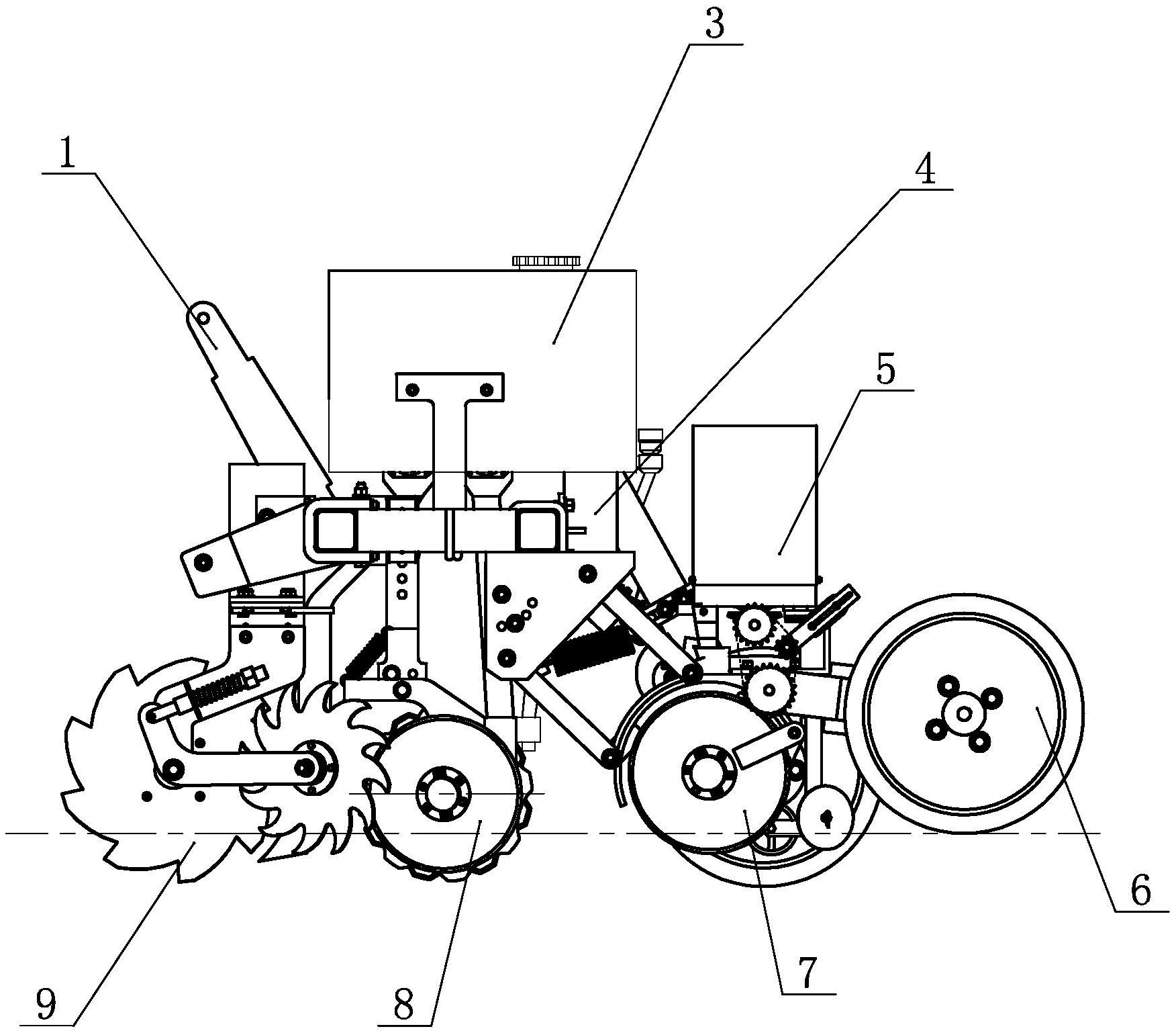 cn211580567u_玉米免耕施水播种机