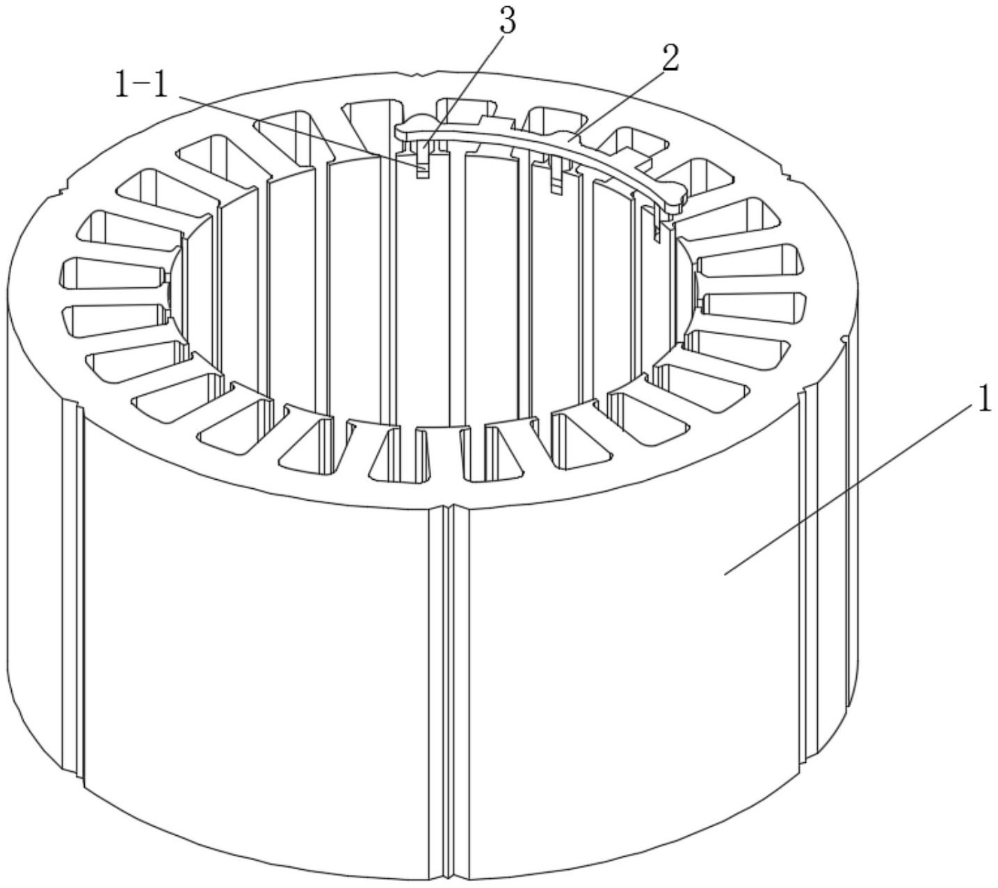 cn211606326u_一种霍尔直流无刷电机的定子结构
