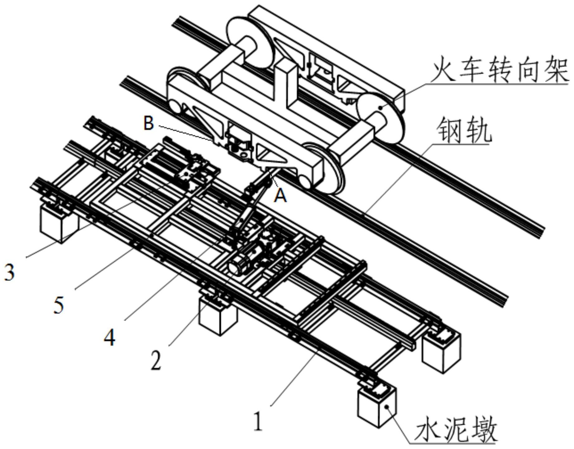 一种铁路驼峰作业摘钩机器人行走系统