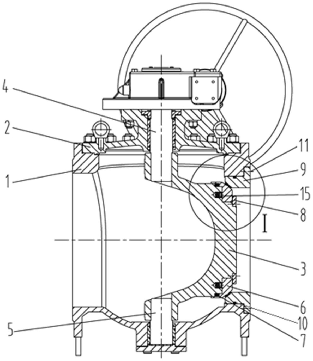 一种双向承压硬密封偏心半球阀