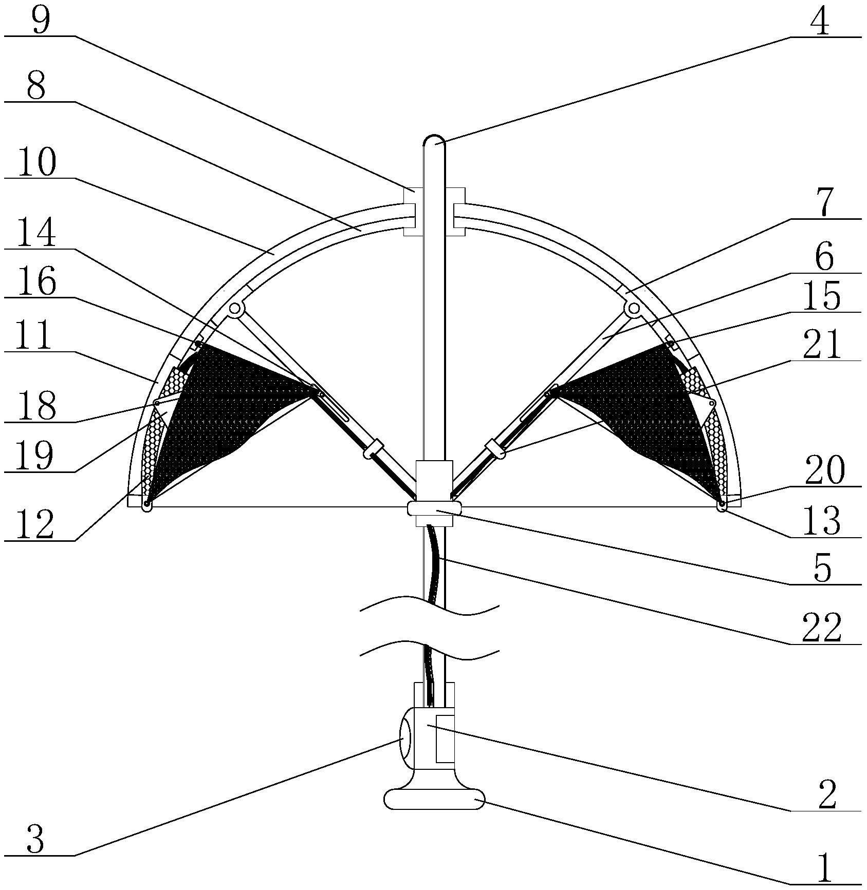雨伞机械结构简图图片