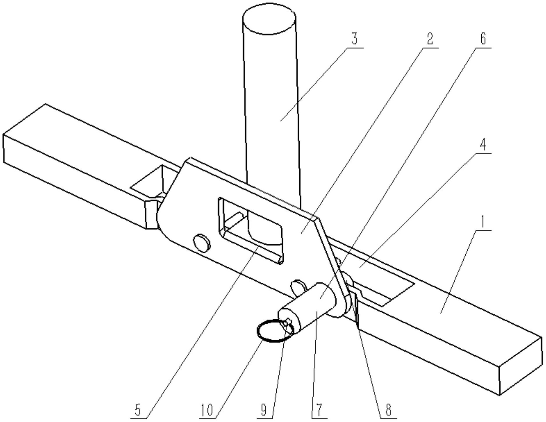 一种折叠桌卡合结构
