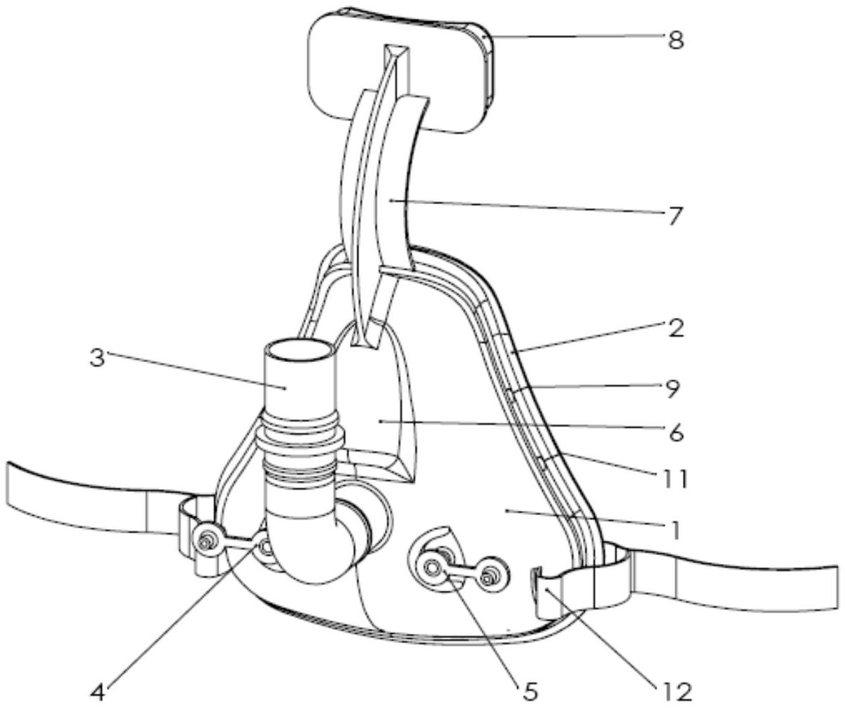 本实用新型公开了一种新型无创呼吸机面罩,涉及一种医疗器械.
