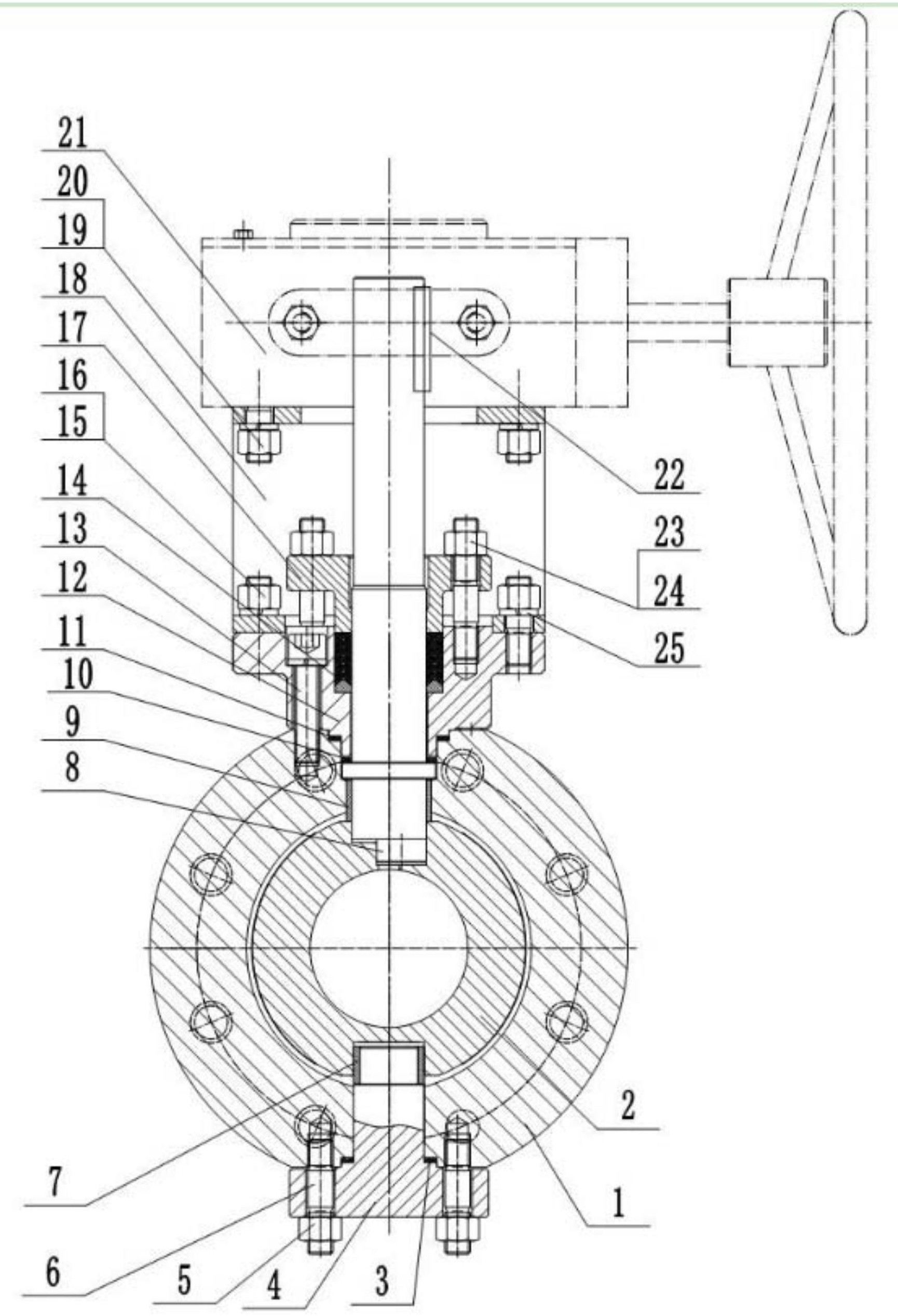 cn211715821u_球阀球体阀杆的偏心轴连接结构