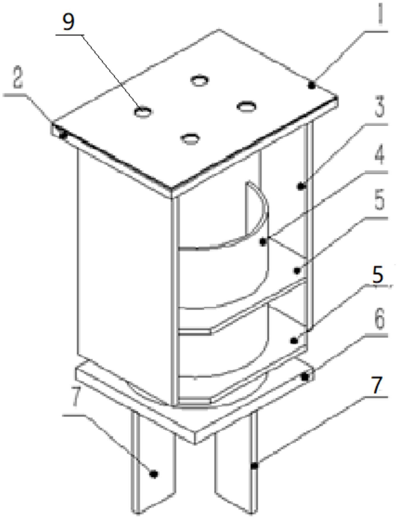 一种新型燃气轮机卧式余热锅炉scr脱硝的滑动支座