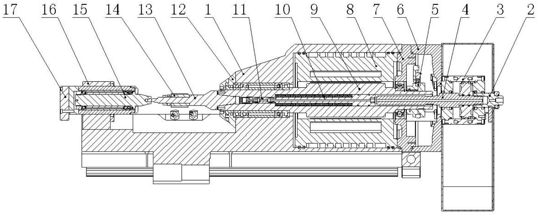 cn211727767u_一种直驱滚齿机主轴结构