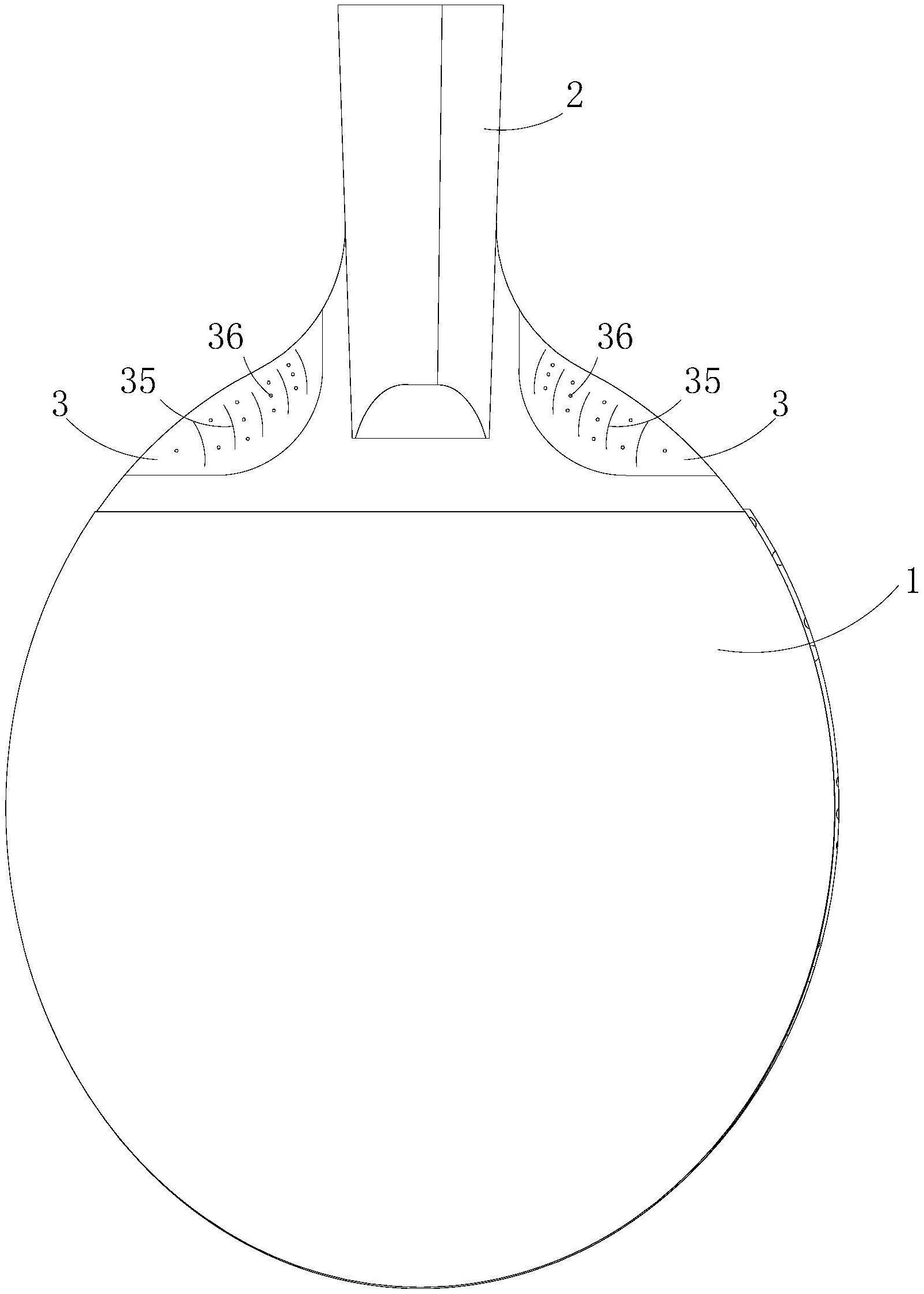 一种不伤手防磨损乒乓球拍