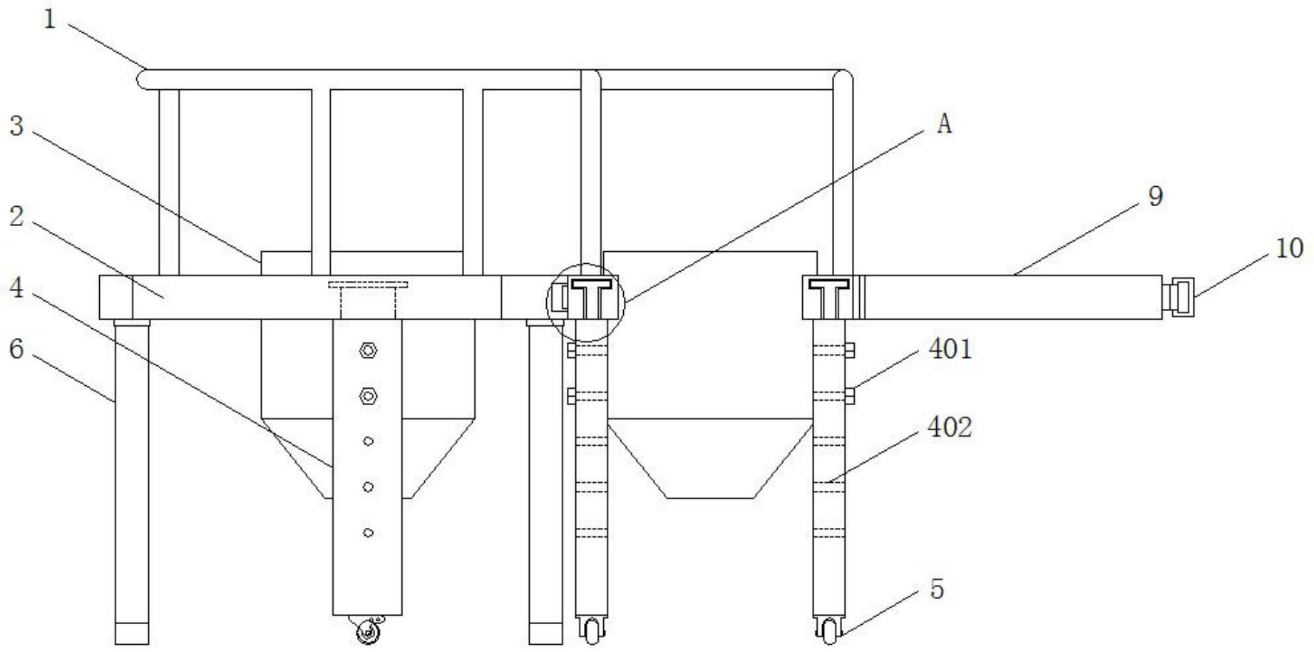 一种铸锭结晶器用具有调节结构的框架