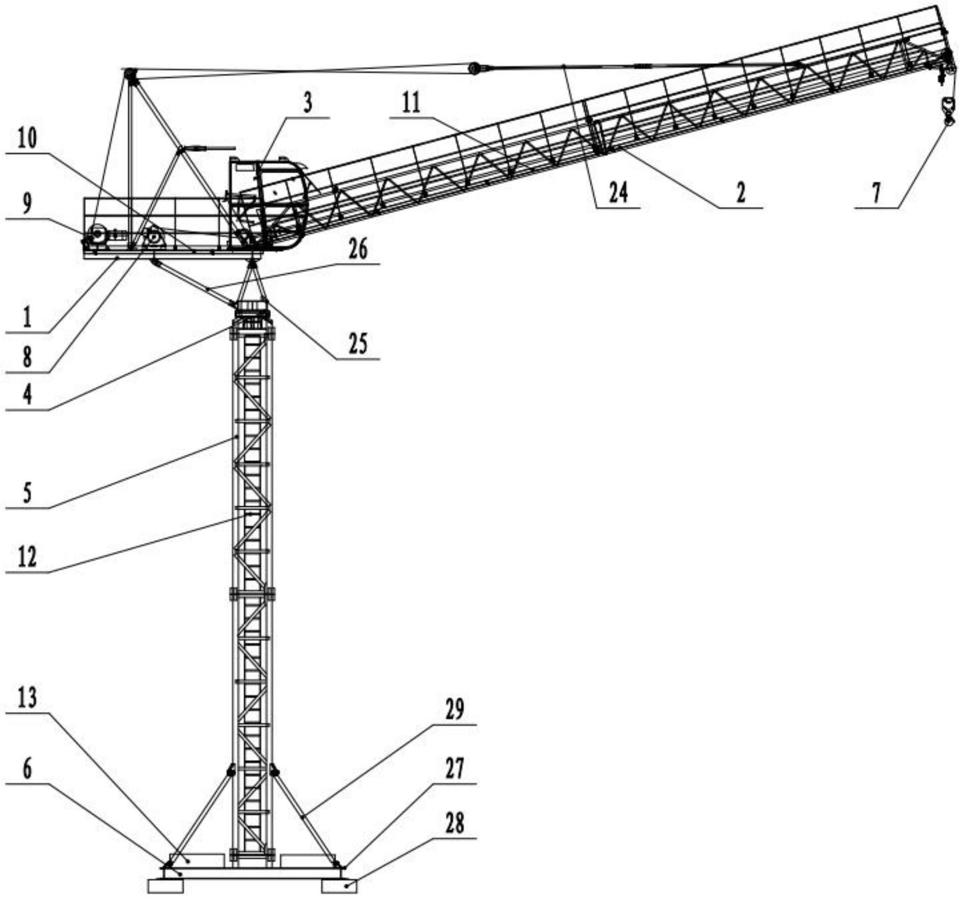 塔吊构造图图片