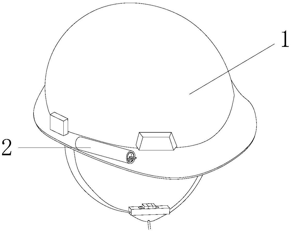 一种基于能源厂区人员管理的灾害预警安全帽