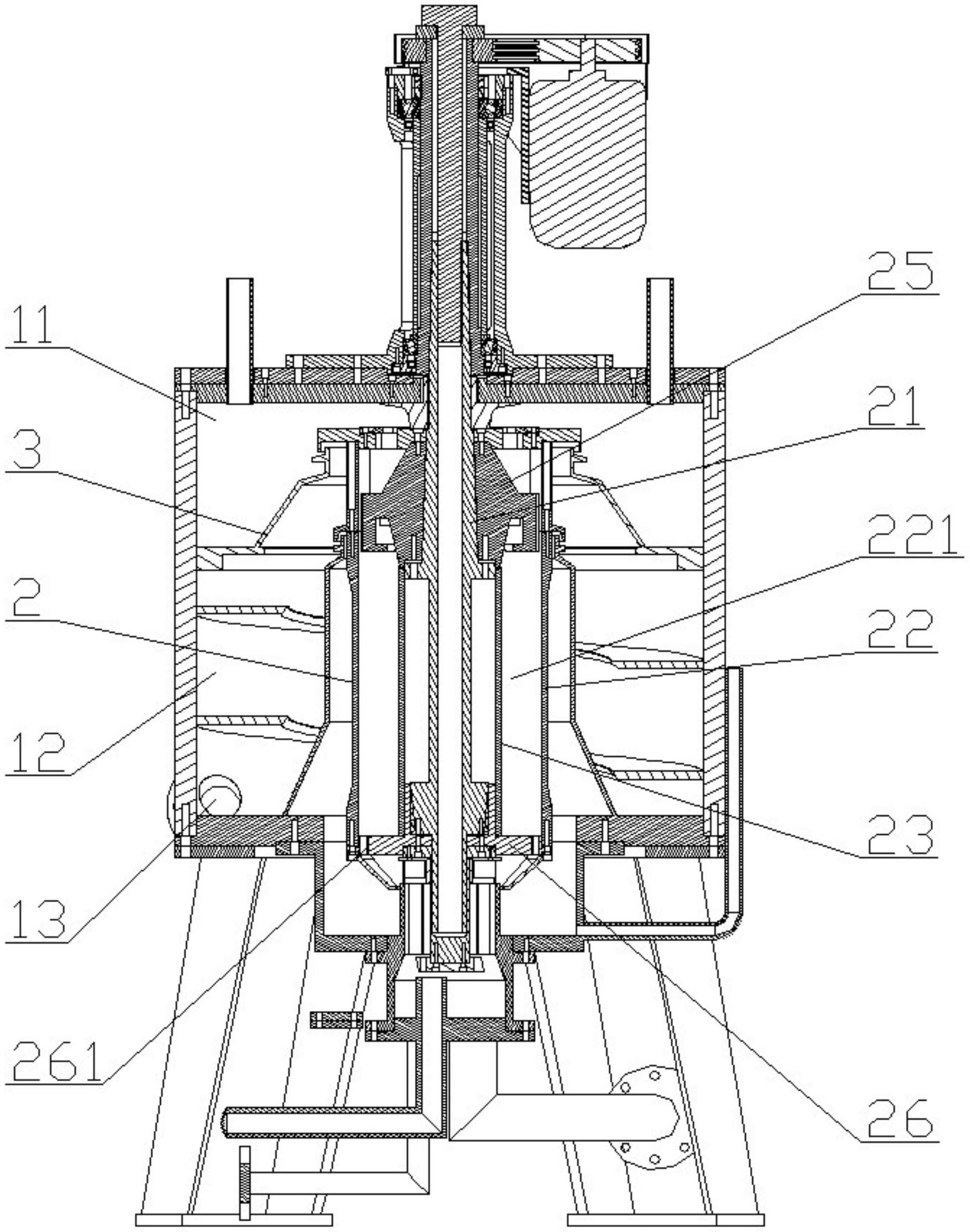 一种消除共振现象的离心萃取机