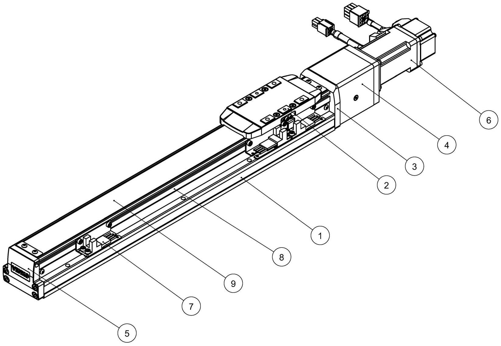 cn211867124u_一种导轨内嵌式的直线传动部件和电动滑台