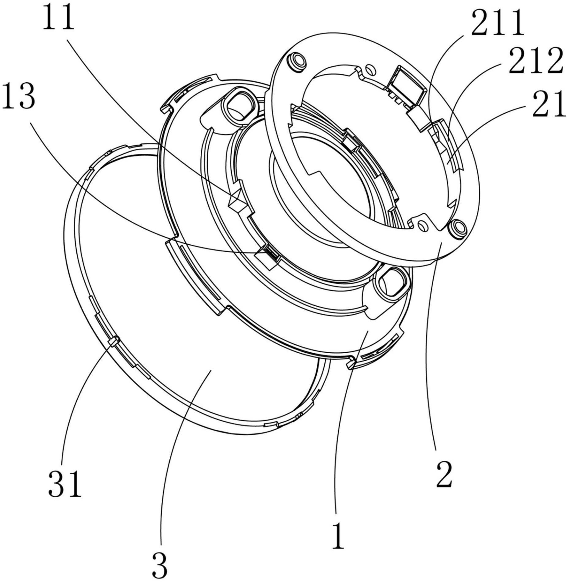 用于led灯具的旋转反馈结构及led灯具