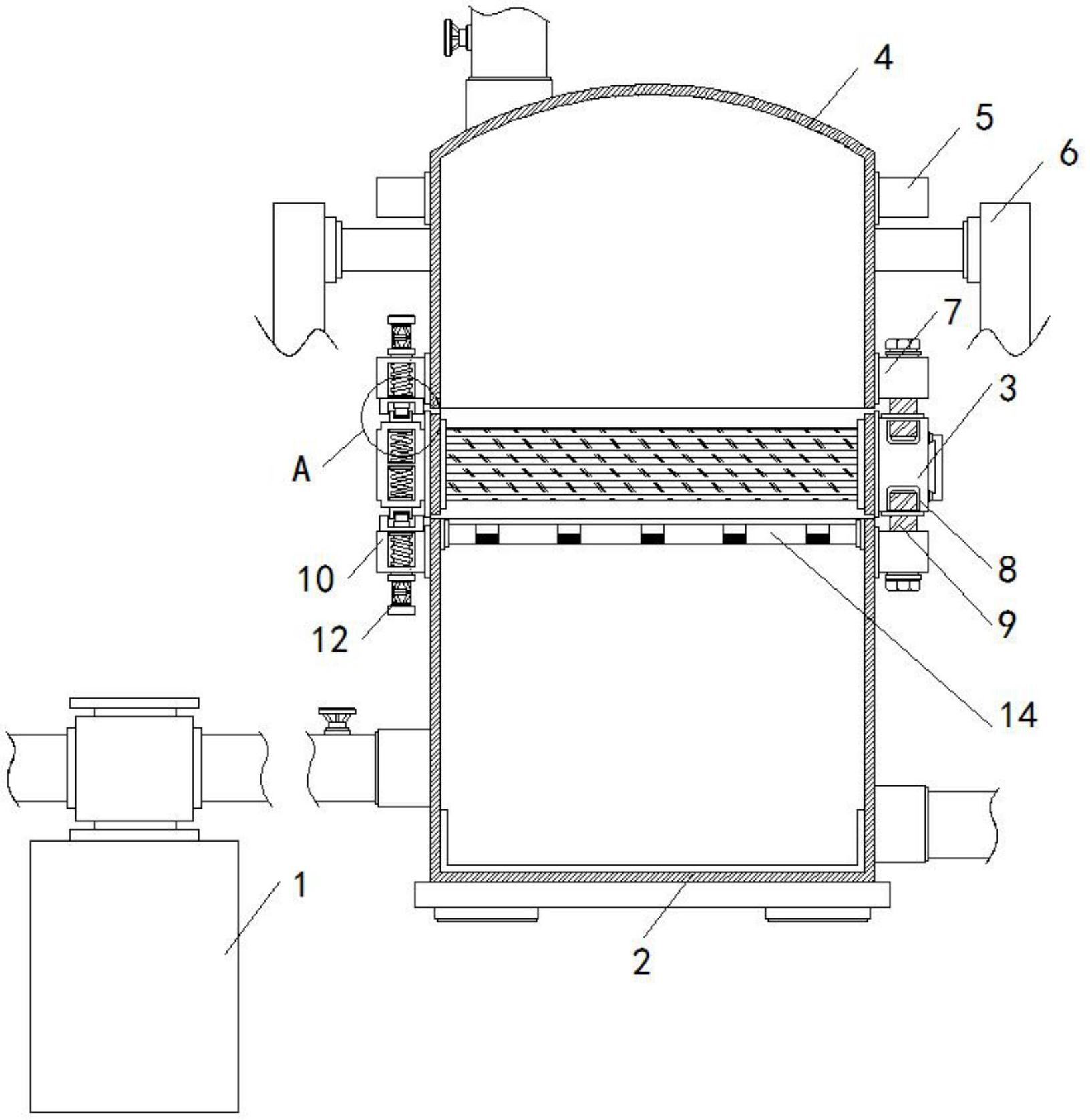 一种蜂窝活性炭固定式吸附床
